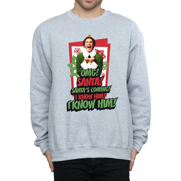 Elf Mens OMG Santa Sweatshirt