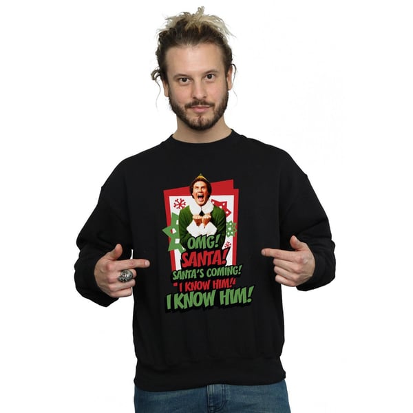 Elf Mens OMG Santa Sweatshirt