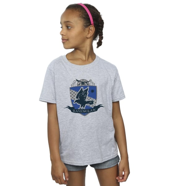 Harry Potter Girls Ravenclaw Chest Badge Cotton T-Shirt