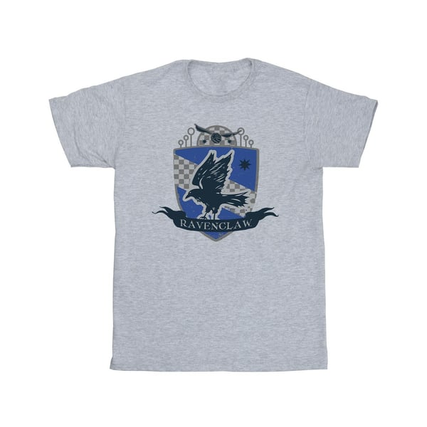 Harry Potter Girls Ravenclaw Chest Badge Cotton T-Shirt
