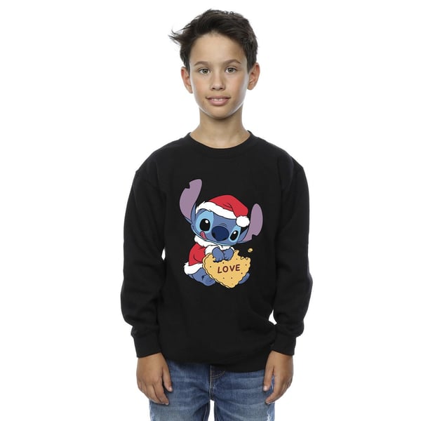 Disney Boys Lilo And Stitch Christmas Love Biscuit Sweatshirt