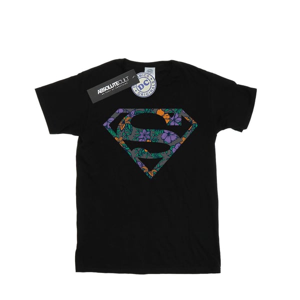 DC Comics Mens Superman Floral Logo 1 T-Shirt