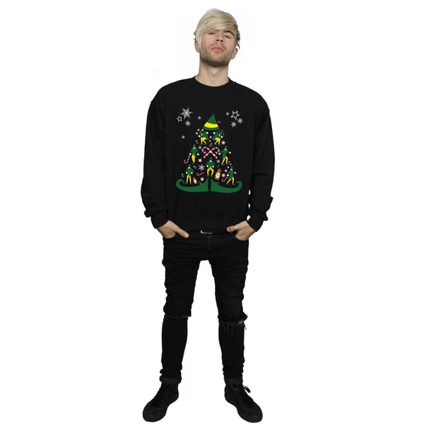 Elf Mens Christmas Tree Sweatshirt