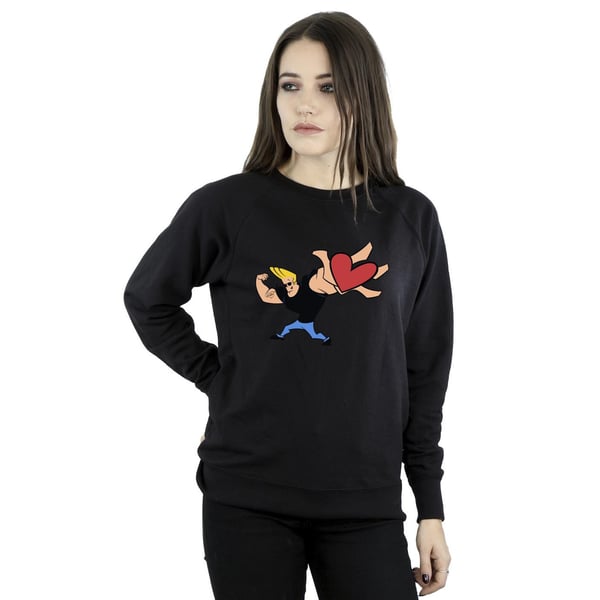 Johnny Bravo Womens/Ladies Heart Present Sweatshirt