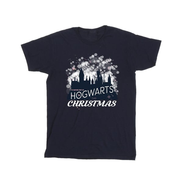 Harry Potter Girls Hogwarts Christmas Cotton T-Shirt