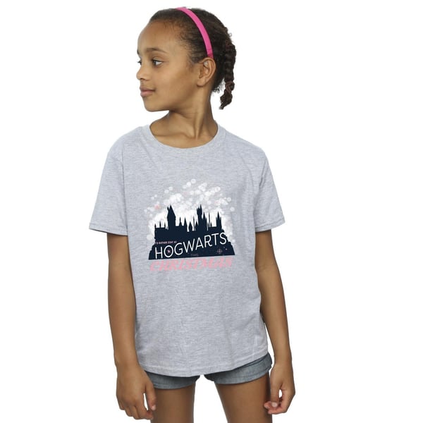 Harry Potter Girls Hogwarts Christmas Cotton T-Shirt