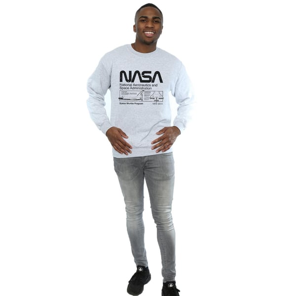 NASA Mens Space Shuttle Sweatshirt