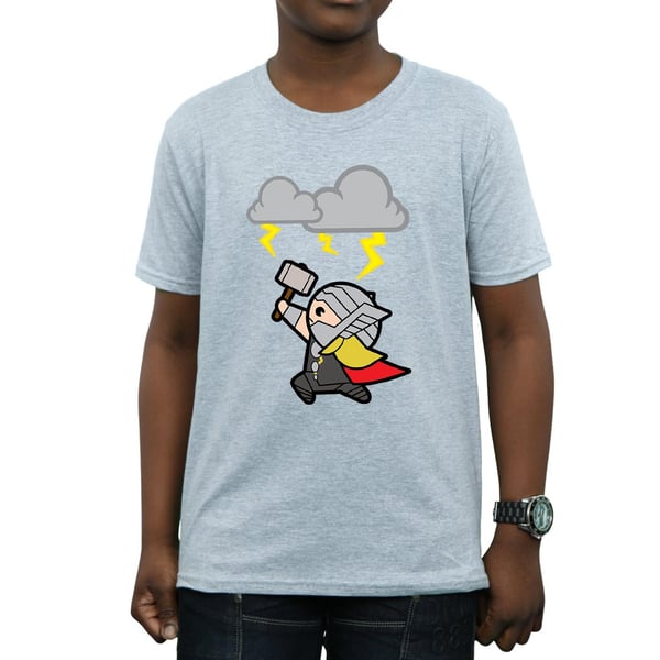 Marvel Boys Kawaii Thor God Of Thunder T-Shirt