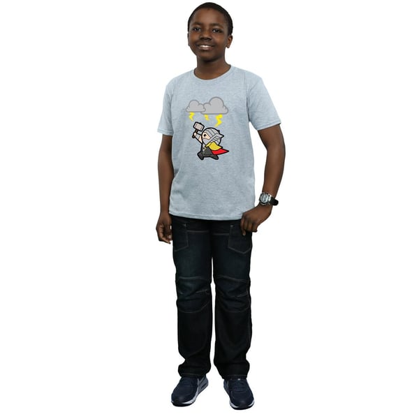 Marvel Boys Kawaii Thor God Of Thunder T-Shirt