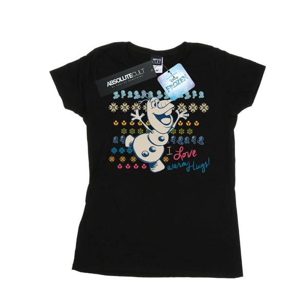 Disney Naiset/Naisten Frozen I Love Warm Hugs Puuvillainen T-paita