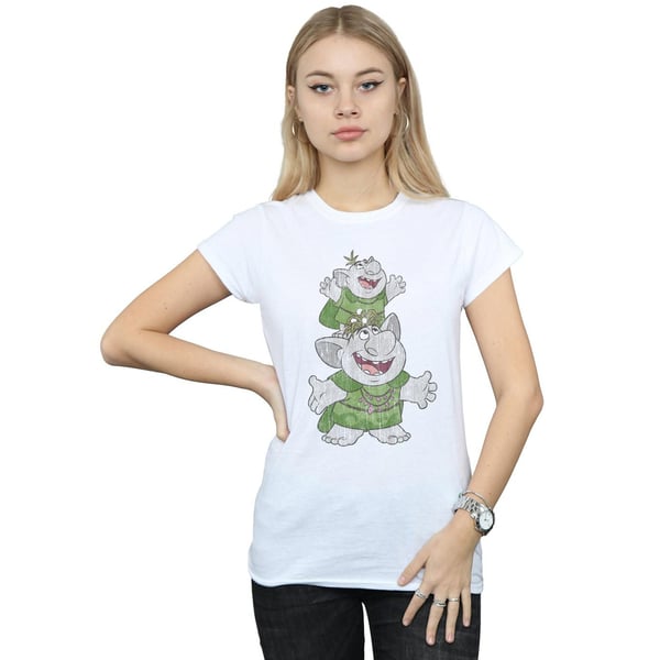 Disney Womens/Ladies Frozen Handstacking Trolls Cotton T-Shirt