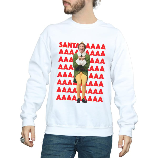 Elf Mens Buddy Santa Scream Sweatshirt