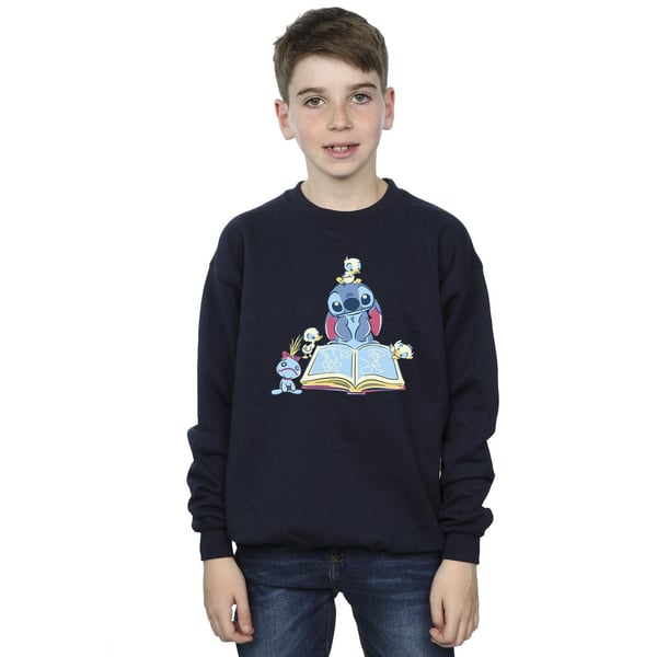 Disney Boys Lilo & Stitch Reading A Book Sweatshirt