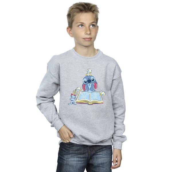 Disney Boys Lilo & Stitch Reading A Book Sweatshirt