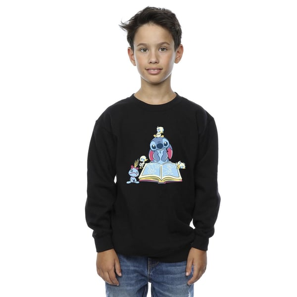 Disney Boys Lilo & Stitch Reading A Book Sweatshirt