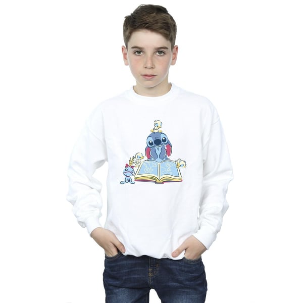 Disney Boys Lilo & Stitch Reading A Book Sweatshirt