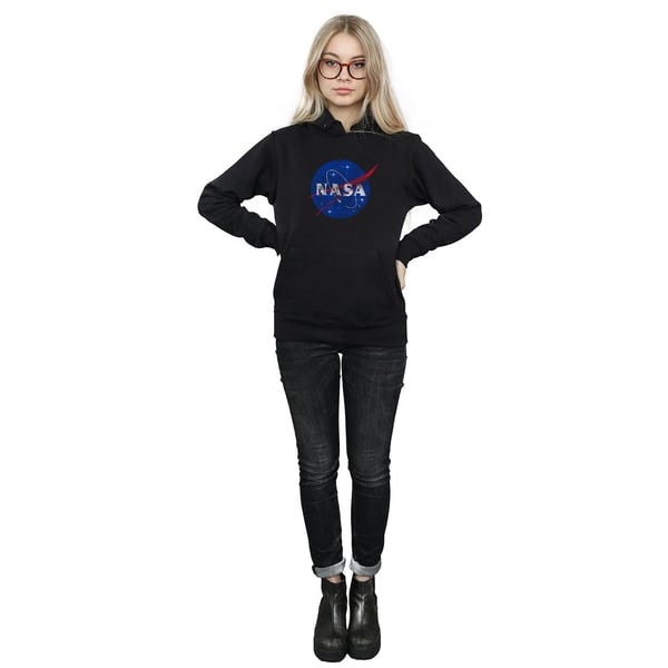 NASA Womens/Ladies Insignia Distressed Hoodie