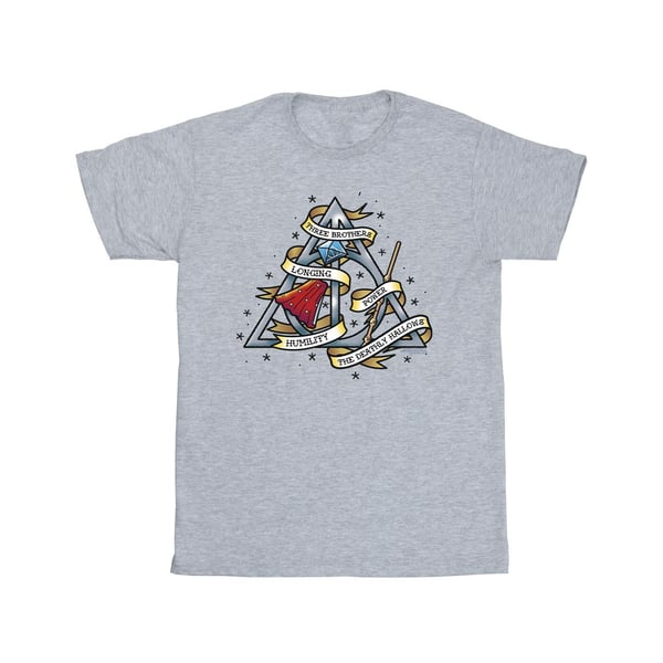Harry Potter Girls The Deathly Hallows Cotton T-Shirt