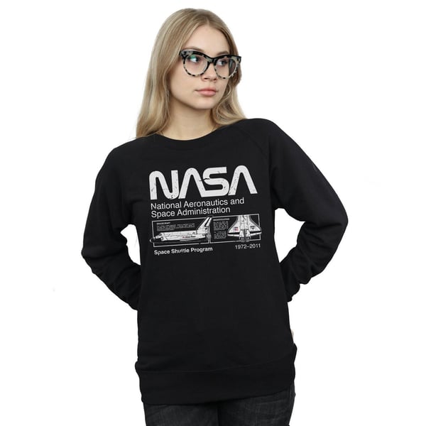 NASA Womens/Ladies Space Shuttle Sweatshirt
