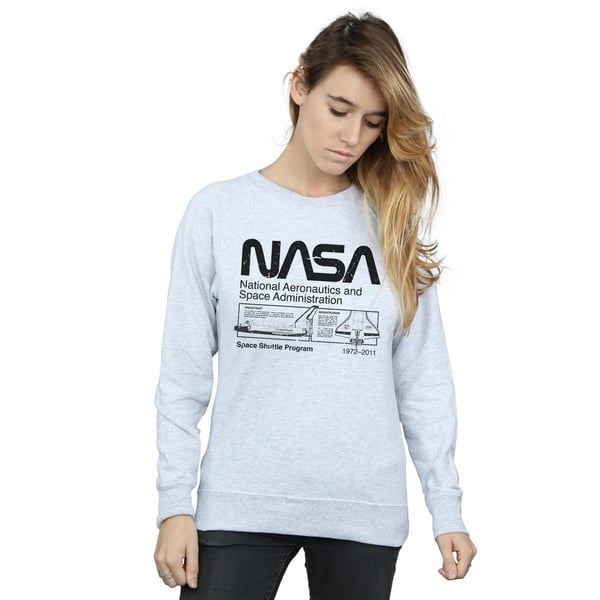 NASA Womens/Ladies Space Shuttle Sweatshirt