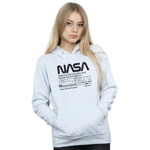 NASA Womens/Ladies Space Shuttle Hoodie