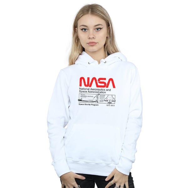 NASA Womens/Ladies Space Shuttle Hoodie