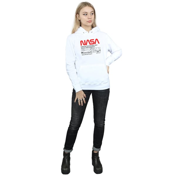 NASA Womens/Ladies Space Shuttle Hoodie