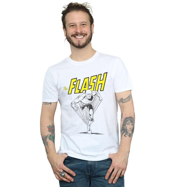 DC Comics miesten The Flash Mono Action Pose T-paita