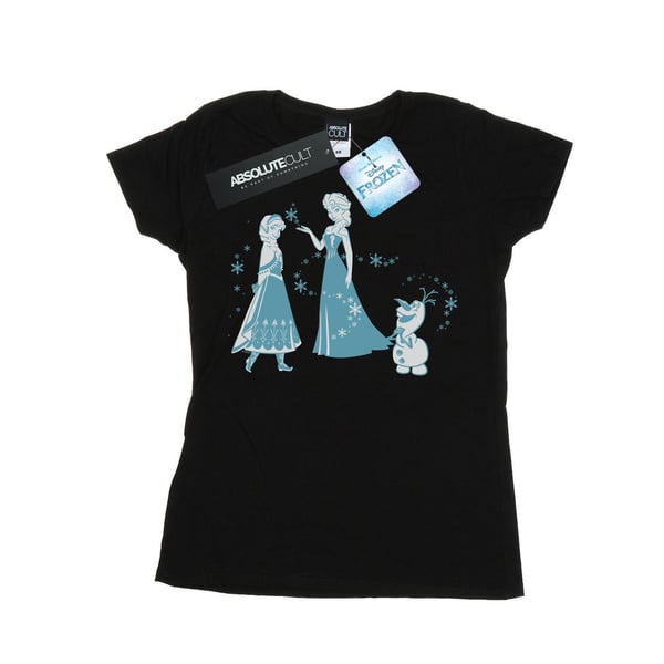Disney Womens/Ladies Frozen Magic Snowflakes Cotton T-Shirt