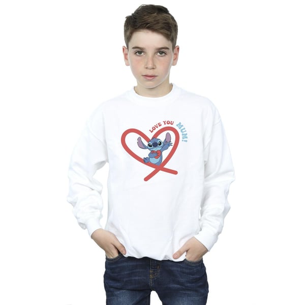 Disney Boys Lilo & Stitch Love You Mum Sweatshirt