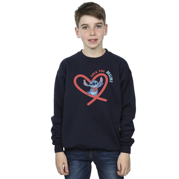 Disney Boys Lilo & Stitch Love You Mum Sweatshirt