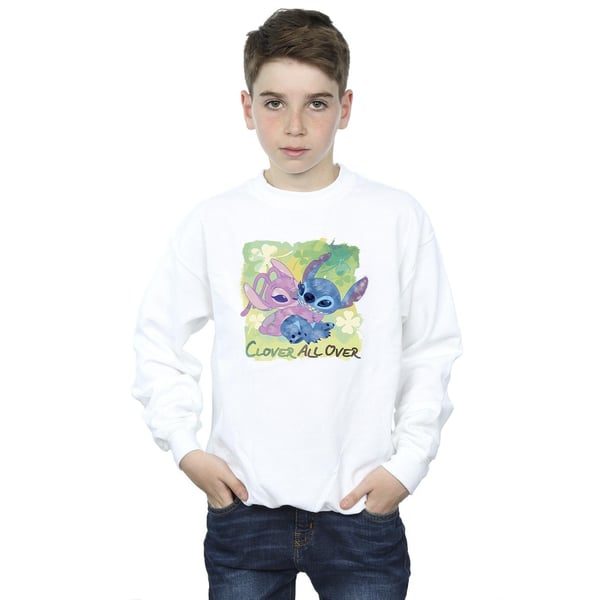 Disney Boys Lilo And Stitch St Patrick´s Day Clover Sweatshirt