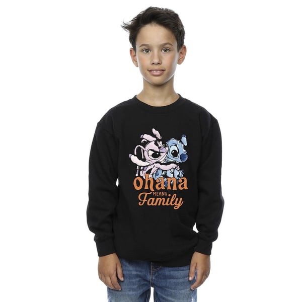 Disney Boys Lilo And Stitch Ohana Angel Hug Sweatshirt