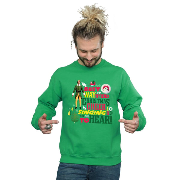 Elf Mens Christmas Cheer Sweatshirt
