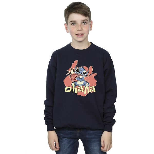 Disney Boys Lilo And Stitch Ohana Pineapple Sweatshirt