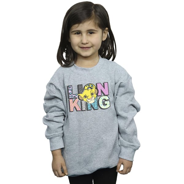 Disney Girls The Lion King Pattern Logo Sweatshirt