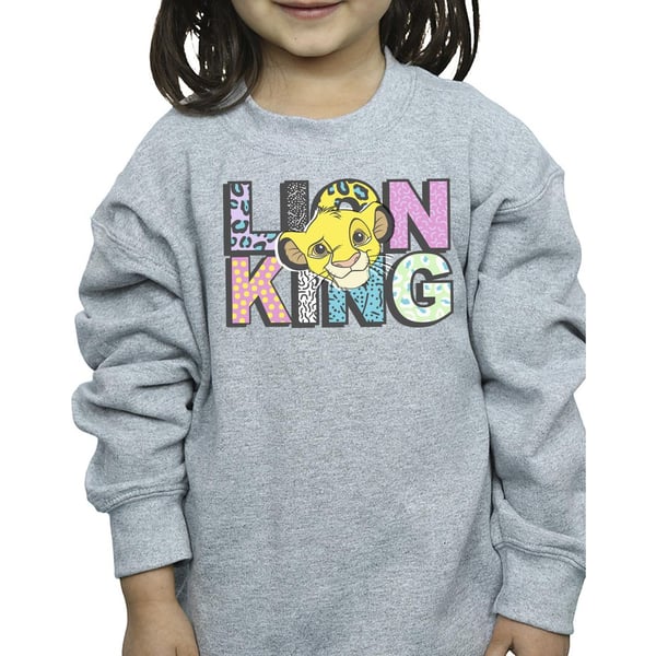 Disney Girls The Lion King Pattern Logo Sweatshirt