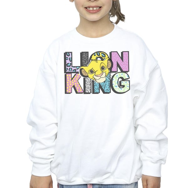 Disney Girls The Lion King Pattern Logo Sweatshirt