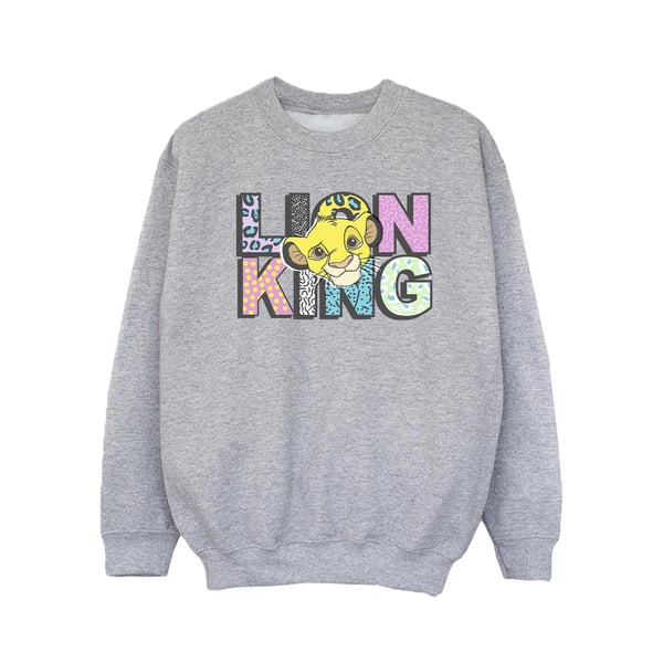 Disney Flickor Lejonkungen Mönster Logotyp Tröja