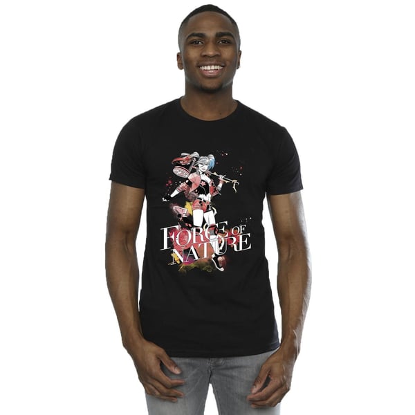 DC Comics Mens Harley Quinn Forces Of Nature T-Shirt