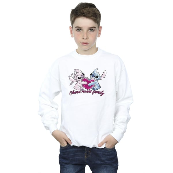 Disney Boys Lilo And Stitch Ohana Heart With Angel Sweatshirt