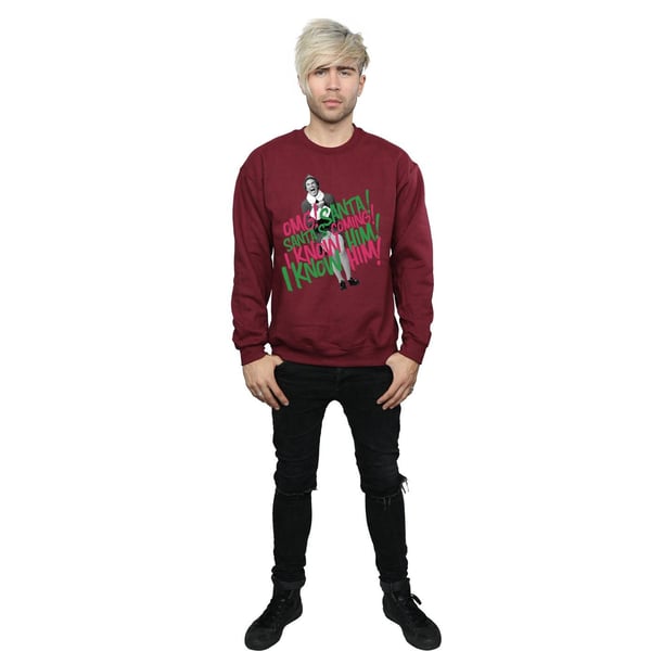 Elf Mens Santa´s Coming Sweatshirt
