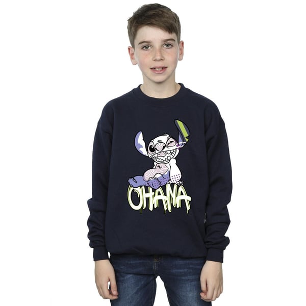 Disney Boys Lilo And Stitch Ohana Graffiti Sweatshirt