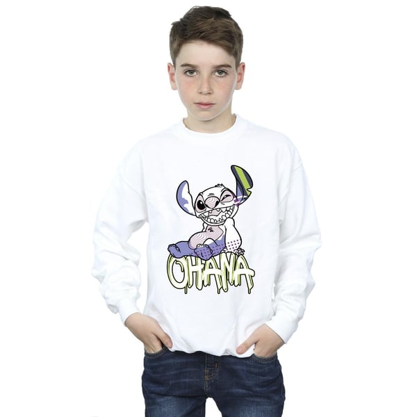 Disney Boys Lilo And Stitch Ohana Graffiti Sweatshirt