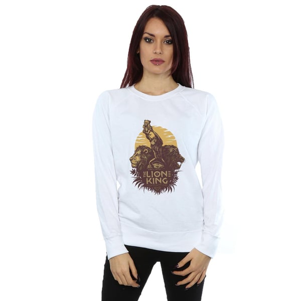 Disney Womens/Ladies The Lion King Movie Sunrise Collage Sweatshirt