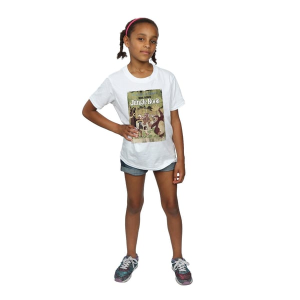 Disney Girls The Jungle Book Retro Poster Cotton T-Shirt