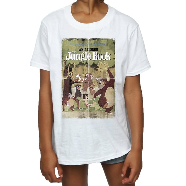 Disney Girls The Jungle Book Retro Poster Cotton T-Shirt