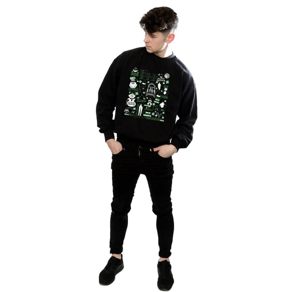 Elf Mens Infographic Poster Sweatshirt