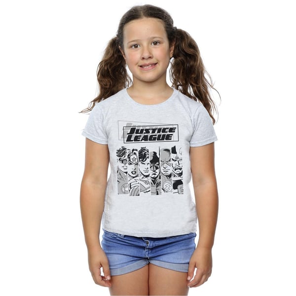 DC Comics Girls Justice League Stripes Cotton T-Shirt