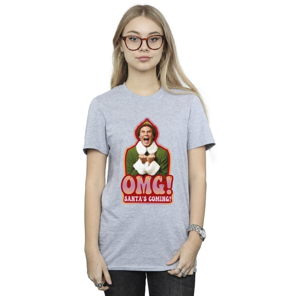 Elf Womens/Ladies Santa´s Coming Cotton Boyfriend T-Shirt